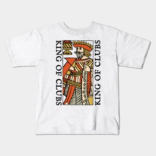 Original Standard Character of Playing Card King of Clubs Kids T-Shirt